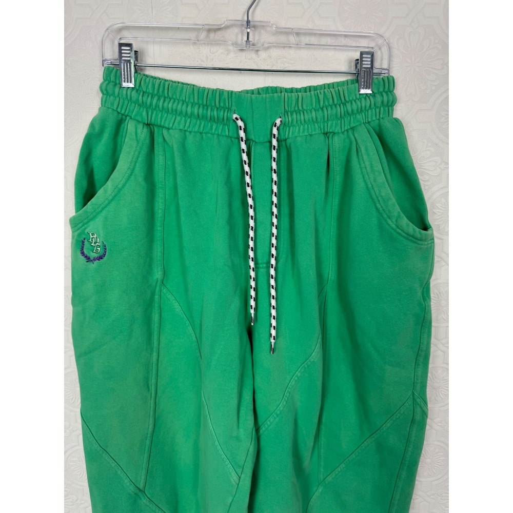 BDG Urban Outfitters Womens Green Cropped Barrel Leg Sweatpants Joggers Large - Picture 4 of 10
